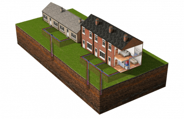 Kensa Ground Source Heat Pumps Shoebox Heat Pump District Heating Diagram for Fuel Poverty & Renewable Heat Incentive