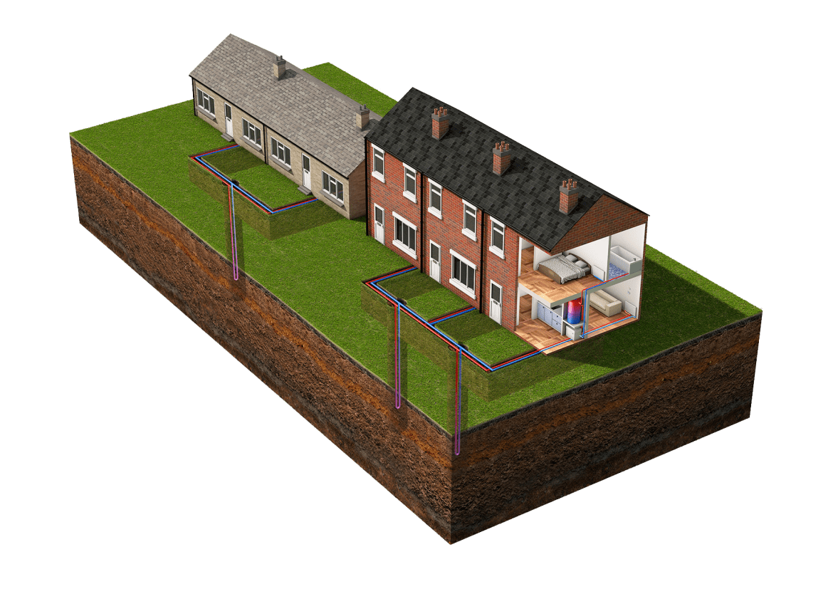 Geothermal cooling. Ground source. Геотермальная система отопления частного дома. Octopus тепловой насос. Геотермальное отопление.