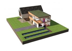 Kensa Ground Source Heat Pumps Diagram for Self Builds and Renovations with Renewable Heat Incentive