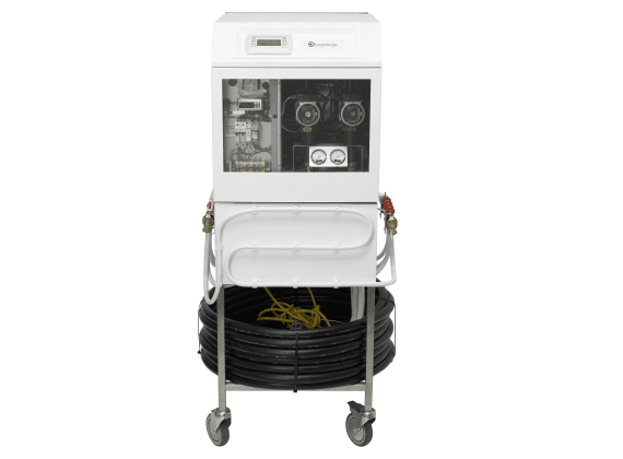 Kensa demo ground source heat pump unit square