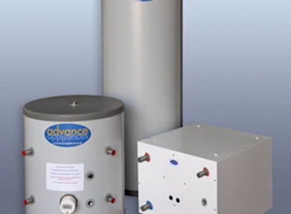 Kensa ground source buffer tank and cylinder