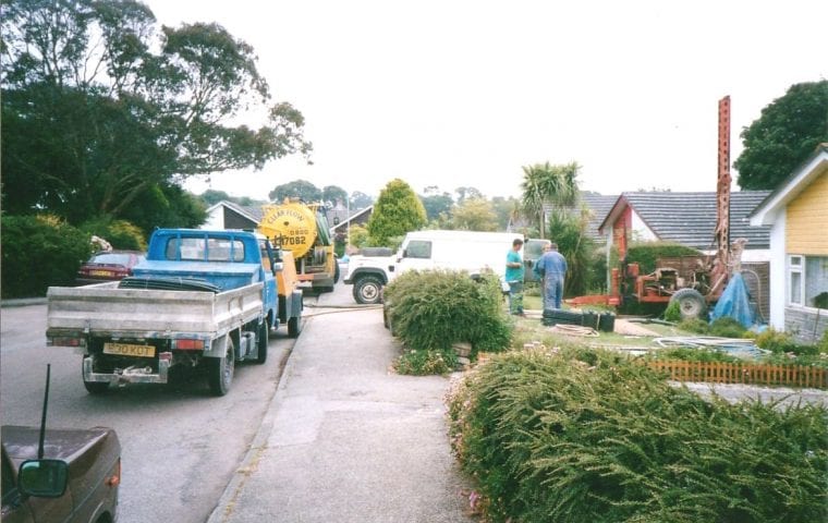 Ground Source Review: Bungalow, Mylor - During groundwork