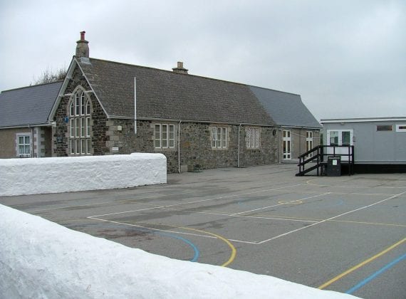 Ground Source Review: Grade Ruan School, Cornwall. - Exterior of school