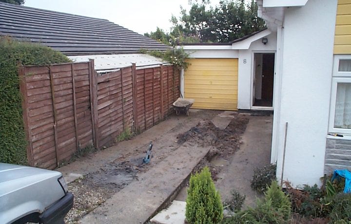 Ground Source Review: Bungalow, Mylor - Closed loop borehole 70m deep beneath the driveway
