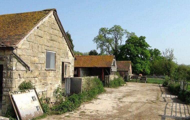 Ground Source Review: Hook Farm Barn - Back of barn before