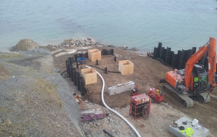 Ground Source Review: RNLI Porthdinllaen. Box and chamber installation