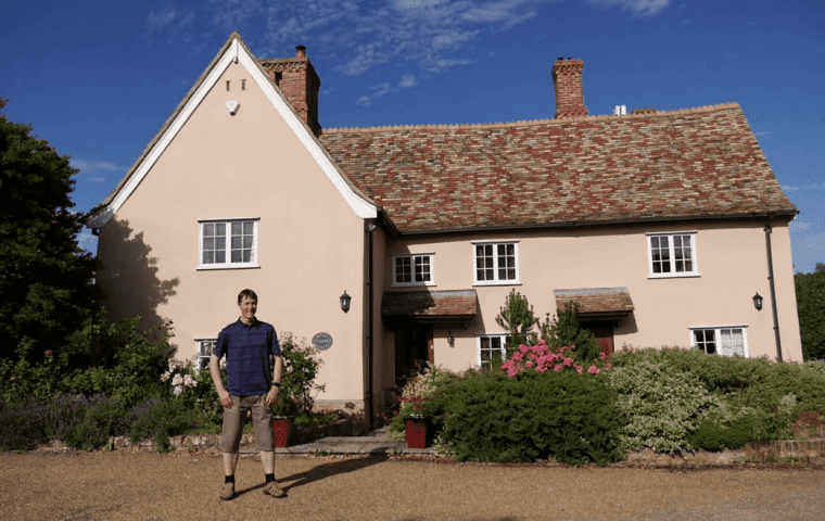 Ground Source Review River House ǀ Heat Pump - Keith Clarke in front of River House