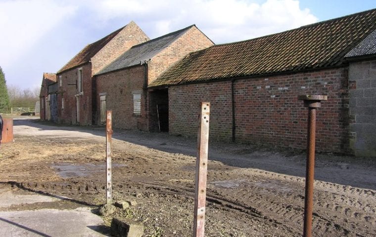 Ground Source Review Broadgate Farm Heat Pump - Granary Barn Foldyard - Before Installation