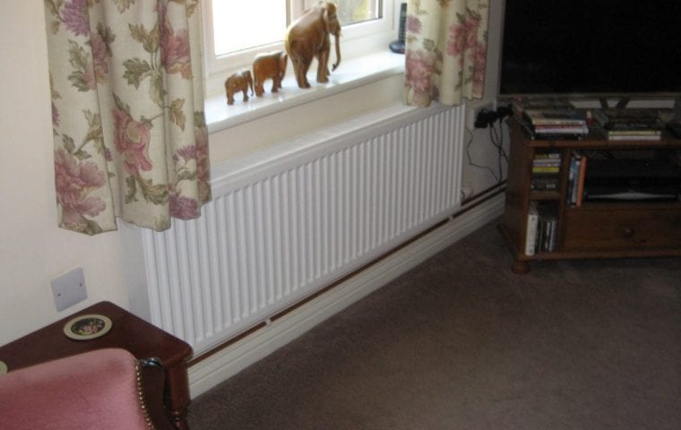 Kensa Ground Source Heat Pump Review: Social Housing - Flagship Housing new radiators