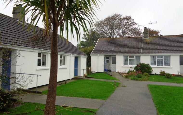 Ground Source Review Coastline, Wheal Vyvyan - Exterior of a set of Bungalows