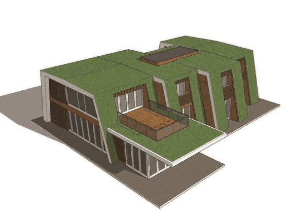 Wanstead Eco House - Kensa Twin Compact ground source heat pump - CGI