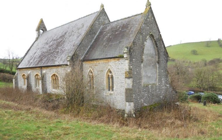 Ground Source Review Converted Church, Felindre Heat Pump - Exterior 1