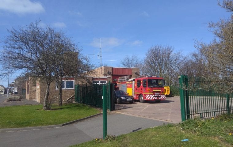 Ground Source Review: Northumberland Fire & Rescue Service: Northumberland Fire Station - External View