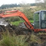 Ground Source Review Todridge Farm digging trenches