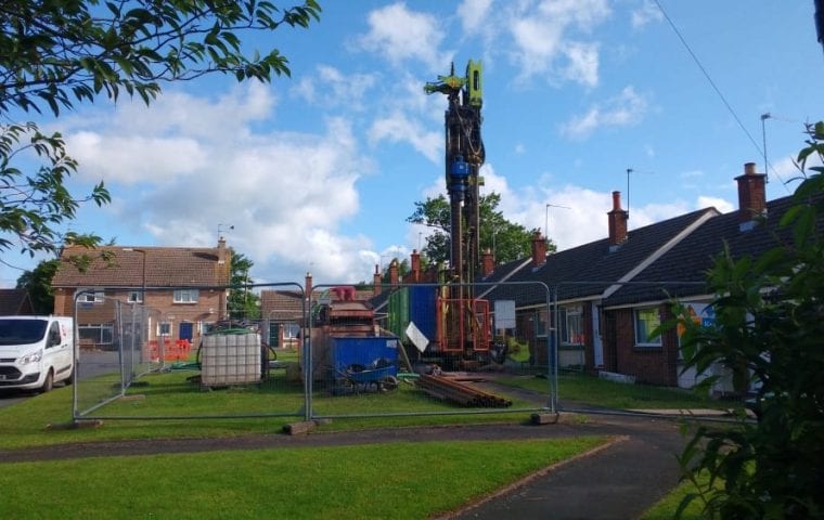 Ground Source Review South Shropshire Housing Association - Borehole drilling 2