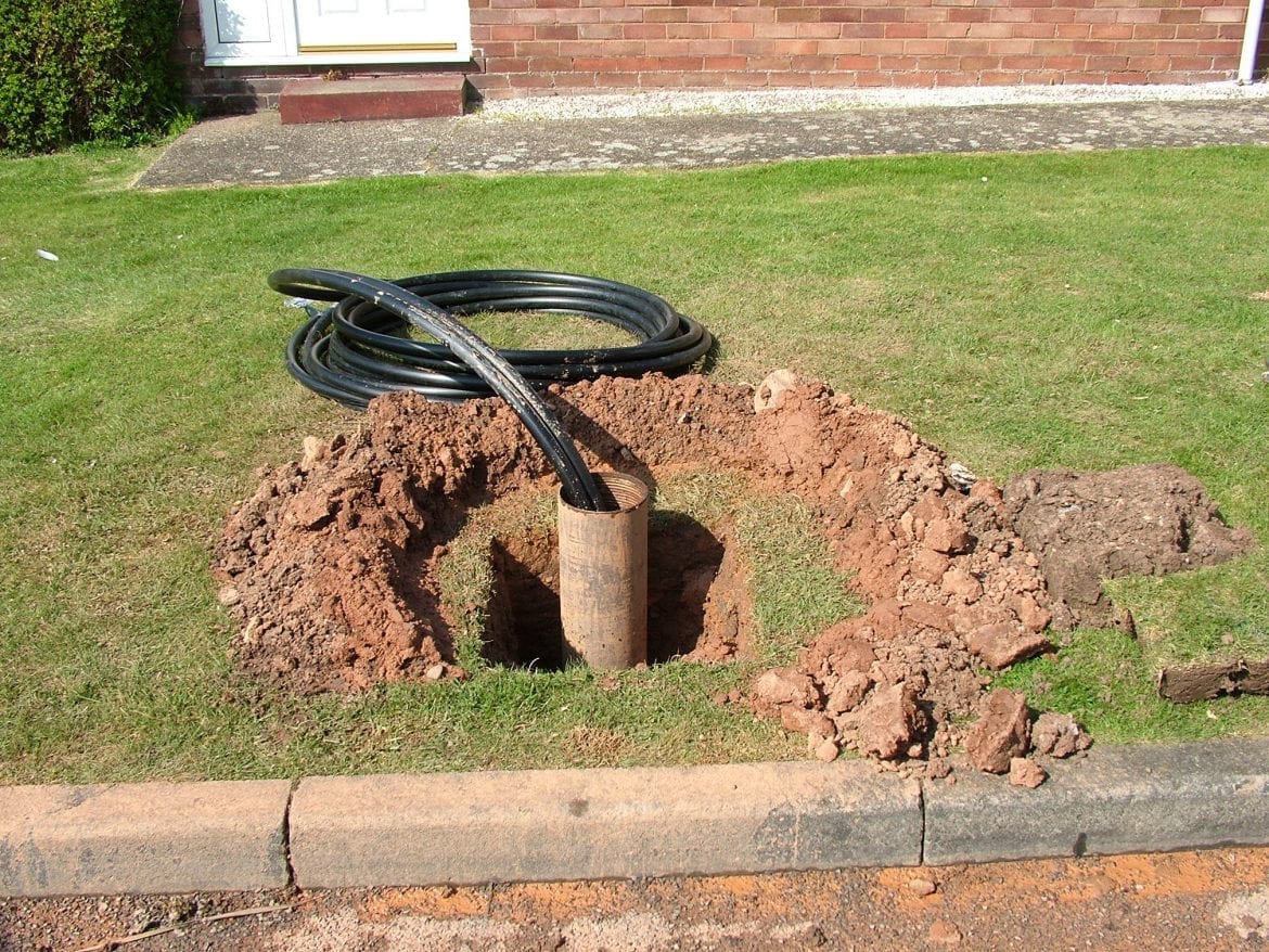 Borehole ground arrays are great for compact sites, and the pipework lasts for 100 years