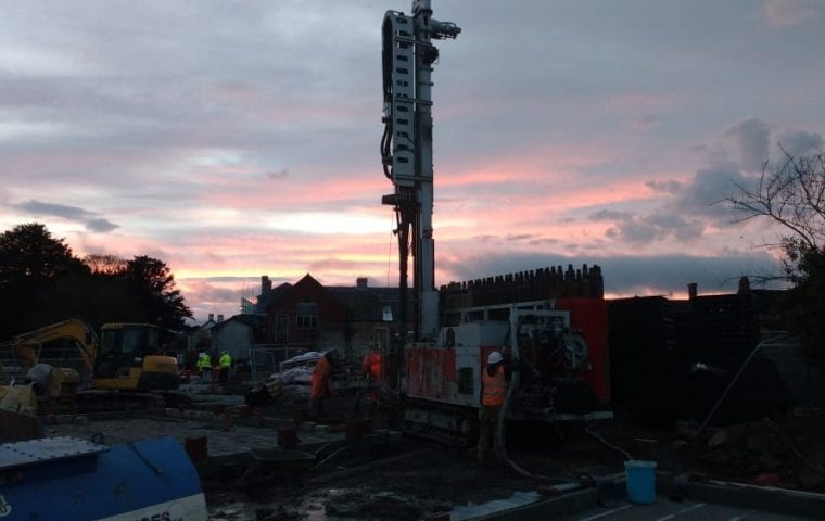 Ground Source Review: Shropshire Rural Housing, Llanymynech: Borehole drilling