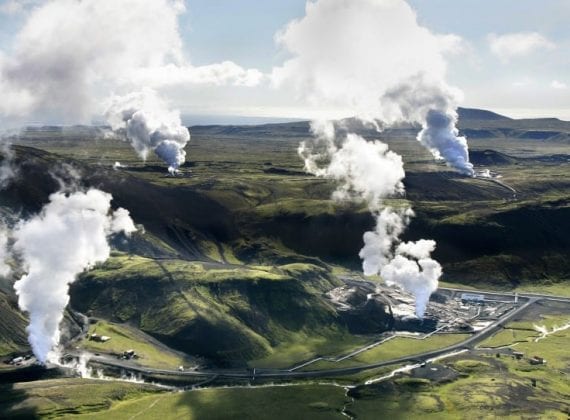 Ground source heat pumps vs geothermal heating - A geothermal power plant