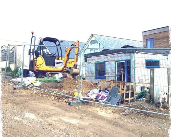 Silver Spray ground source heat pump case study: rear external view