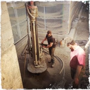 Silver Spray ground source heat pump case study: borehole drilling