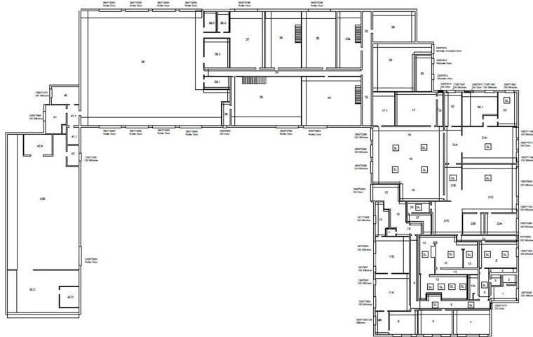 Stakeford Depot & Riverside Centre ground source heat pump case study: building layout schematic