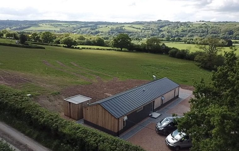 Clifford Place ground source heat pump case study: aerial view close up