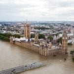 Consequences of 4°C warming in London. Source: Climate Central. https://sealevel.climatecentral.org