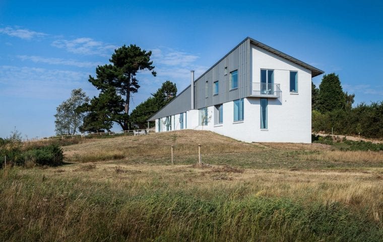Marsh Hill ground source heat pump case study: slinky pipes hidden under the meadow