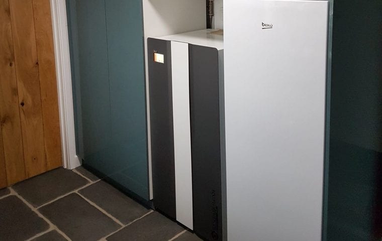 Kensa's Evo ground source heat pump installed in a home