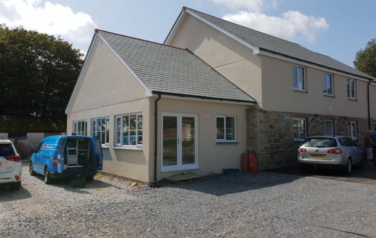 Little Penstraze external rear aspect annex and main house