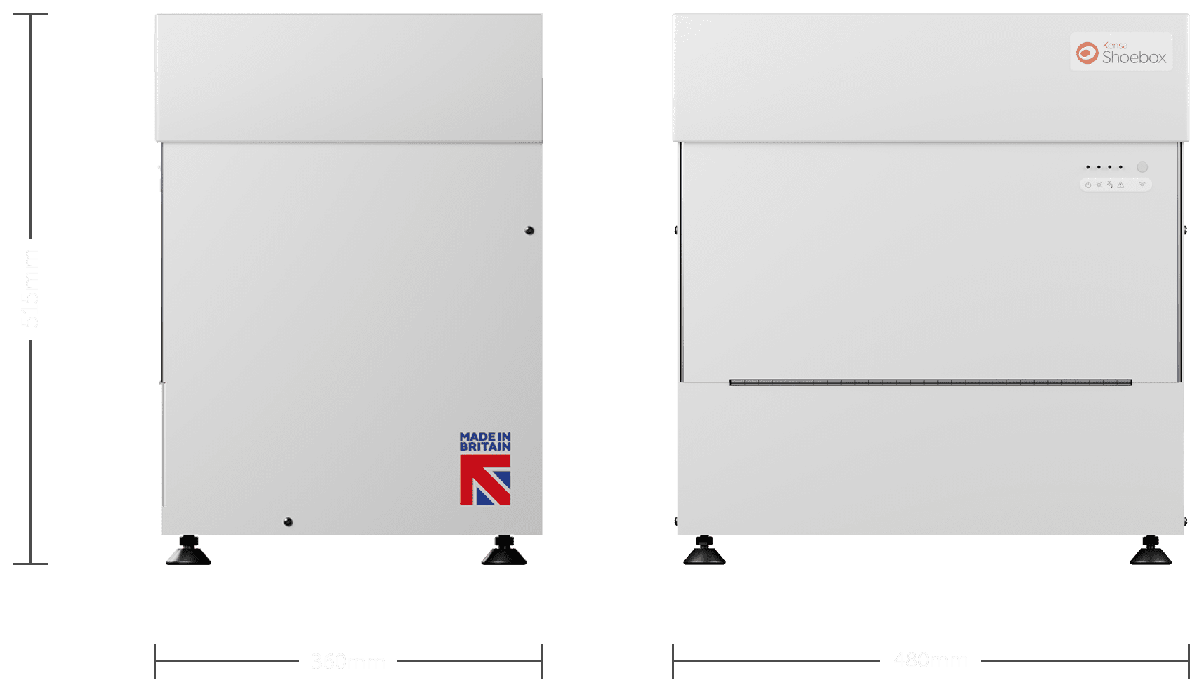 Shoebox 3kW - Dimensions